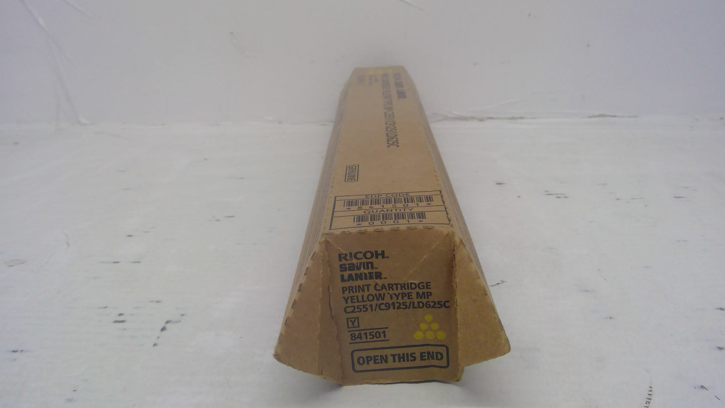 Ricoh 841501 Yellow Toner Cartridge Genuine OEM for MP C2051 C2551