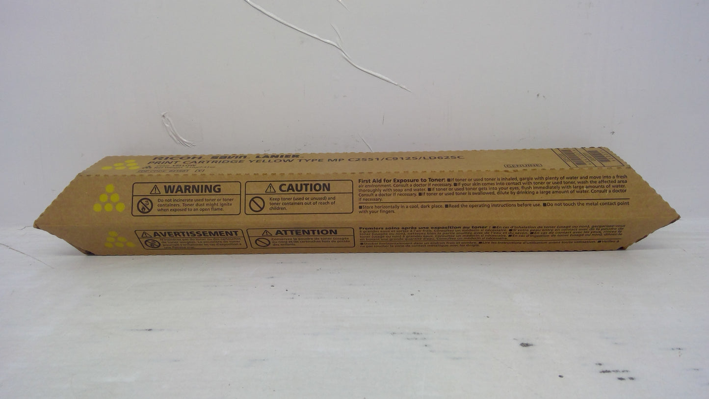 Ricoh 841501 Yellow Toner Cartridge Genuine OEM for MP C2051 C2551