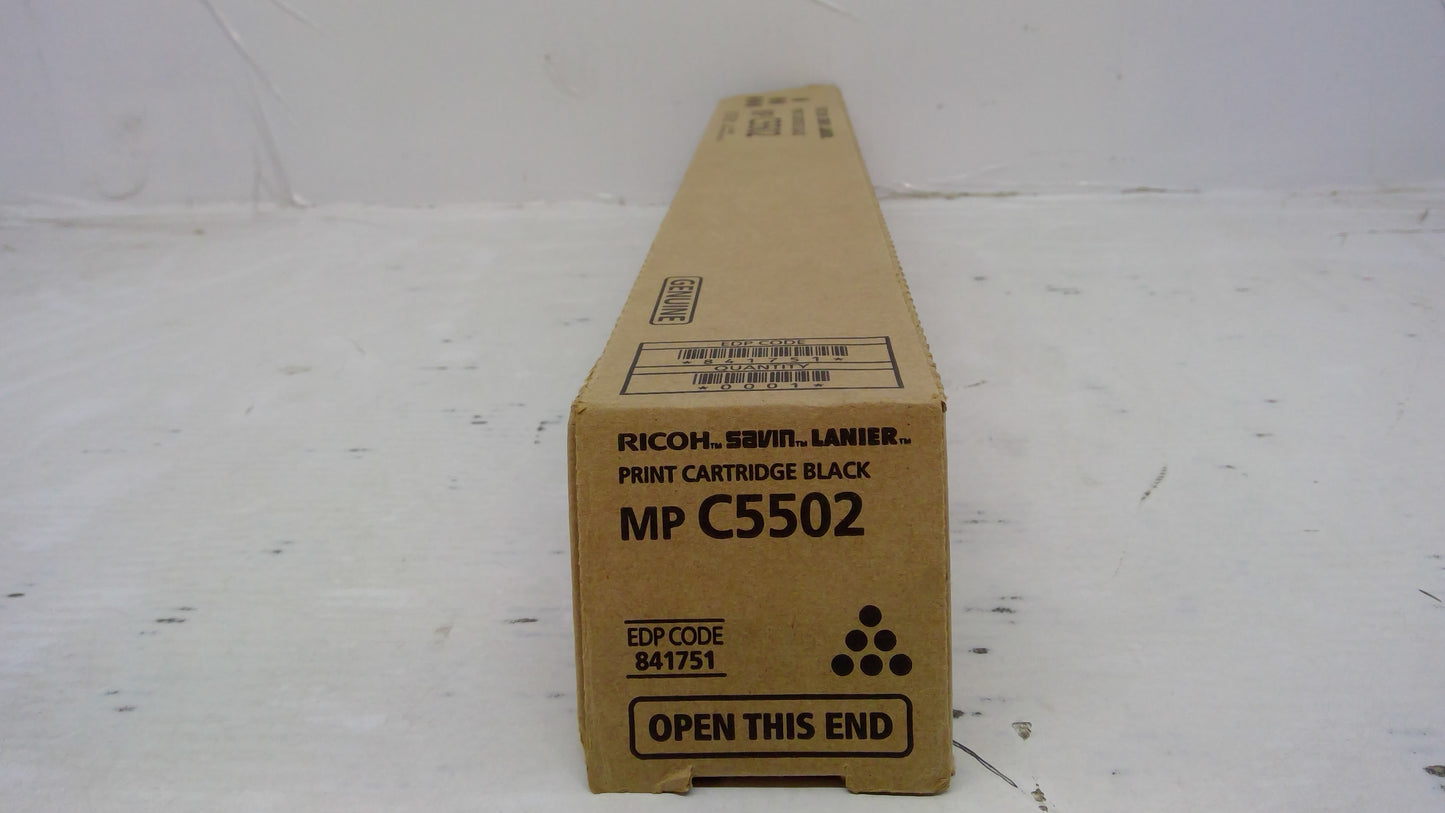 Ricoh 841751 Black Toner Cartridge Genuine OEM for MP C4502 C5502