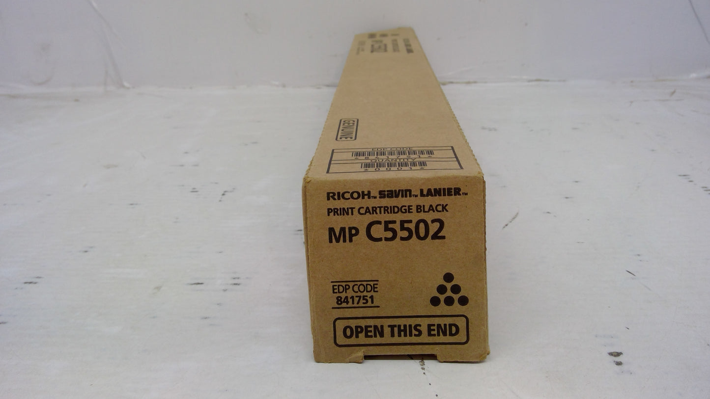Ricoh 841751 Black Toner Cartridge Genuine OEM for MP C4502 C5502