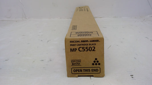 Ricoh 841751 Black Toner Cartridge Genuine OEM for MP C4502 C5502