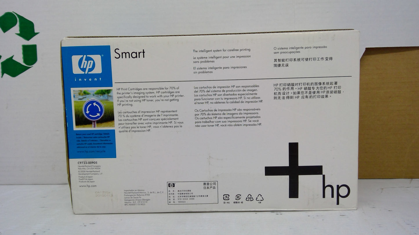 HP C9723A Magenta Toner Cartridge Genuine OEM for Color LaserJet 4600 4610 4650