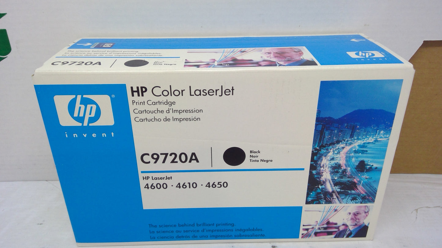 HP C9720A Black Toner Cartridge Genuine OEM for Color LaserJet 4600 4610 4650
