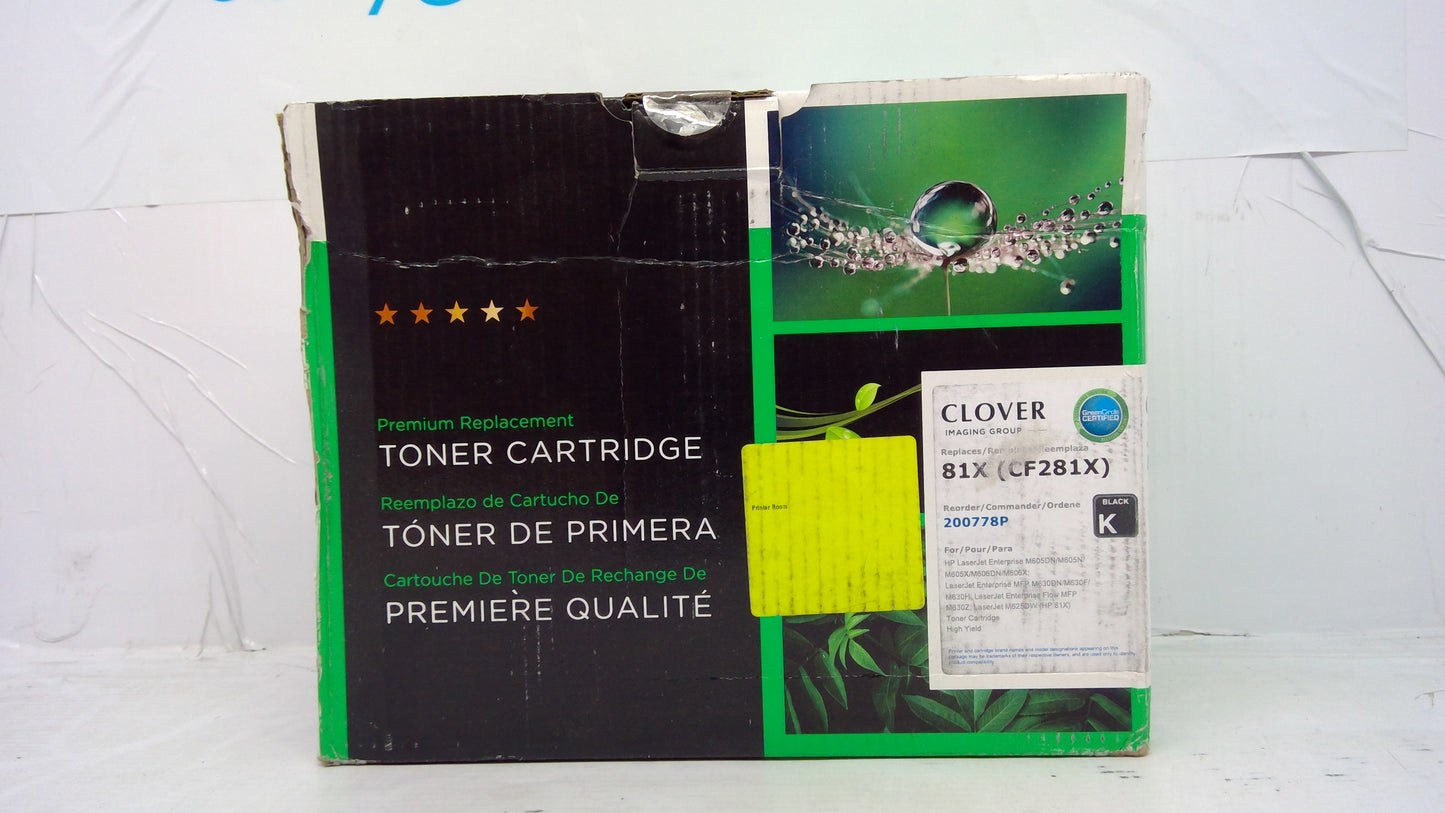 Compatible HP CF281X Black Toner Cartridge for Enterprise M605 M630 | Clover