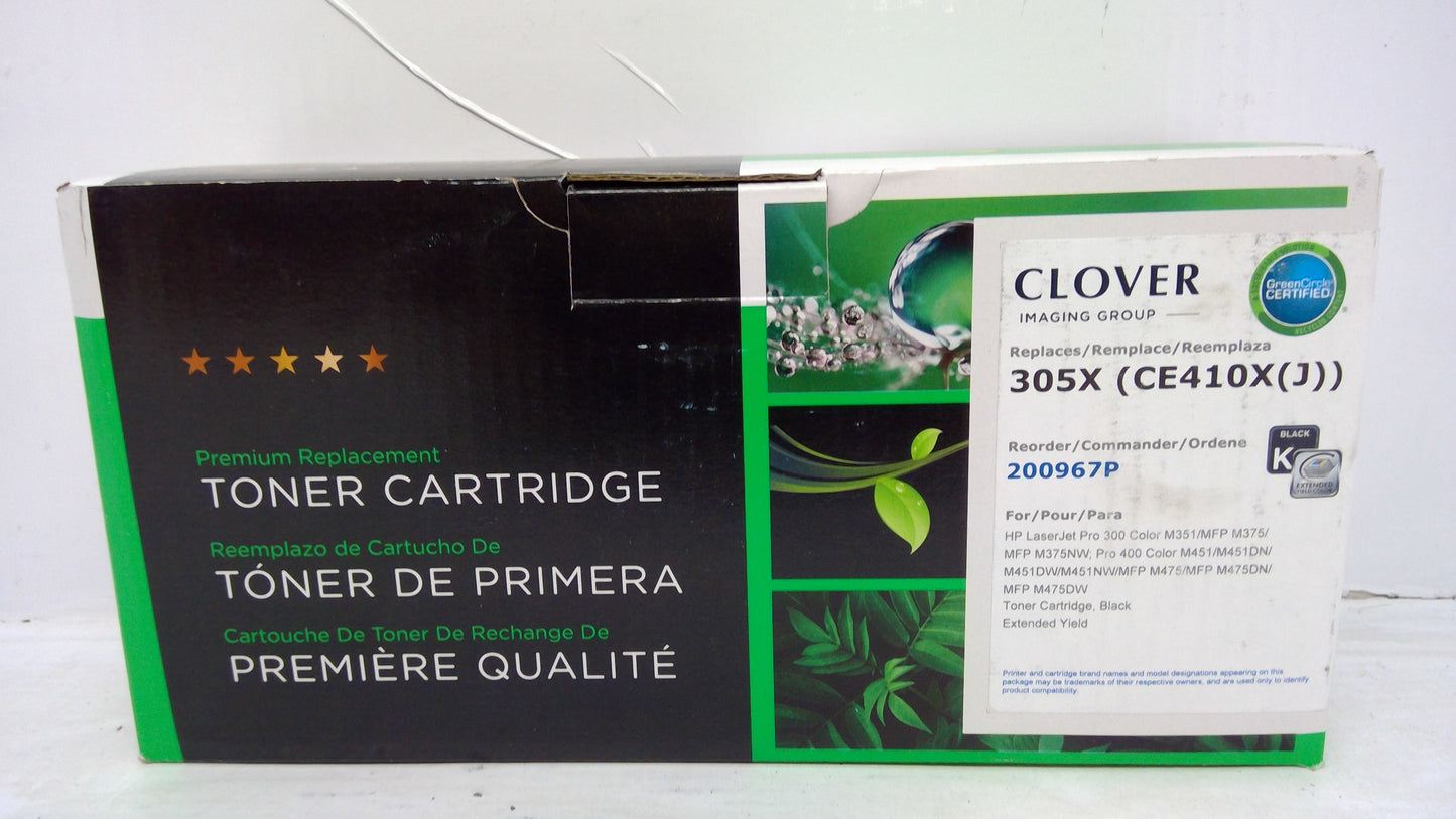 Compatible HP CE410X Black Toner Cartridge for LaserJet Pro M452 M477 | Clover