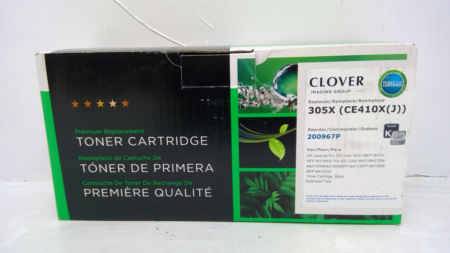 Compatible HP CE410X Black Toner Cartridge for LaserJet Pro M452 M477 | Clover