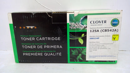 Compatible HP 125A Yellow Toner Cartridge (CB542A) for CP1215 CP1515 | Clover