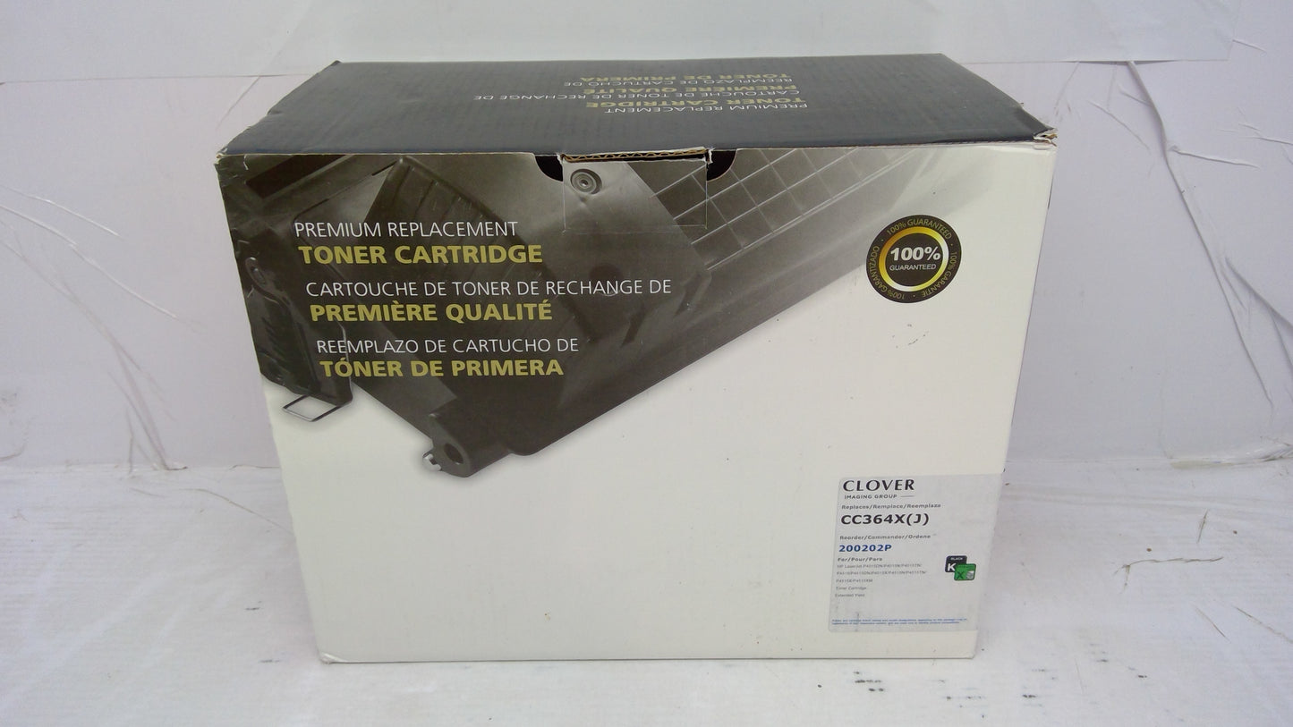 Compatible HP CC364X Black Toner Cartridge for LaserJet P4015 P4515 | Clover
