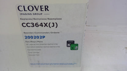 Compatible HP CC364X Black Toner Cartridge for LaserJet P4015 P4515 | Clover