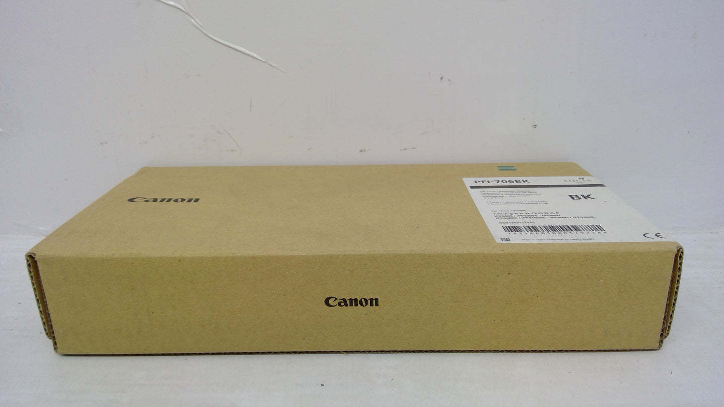 Canon PFI-706BK Black Ink Tank (6681B001AA) for imagePROGRAF iPF8300 iPF8400 iPF9400