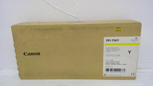 Canon PFI-706Y Yellow Ink Tank (6684B001AA) for imagePROGRAF iPF8300 iPF8400 iPF9400