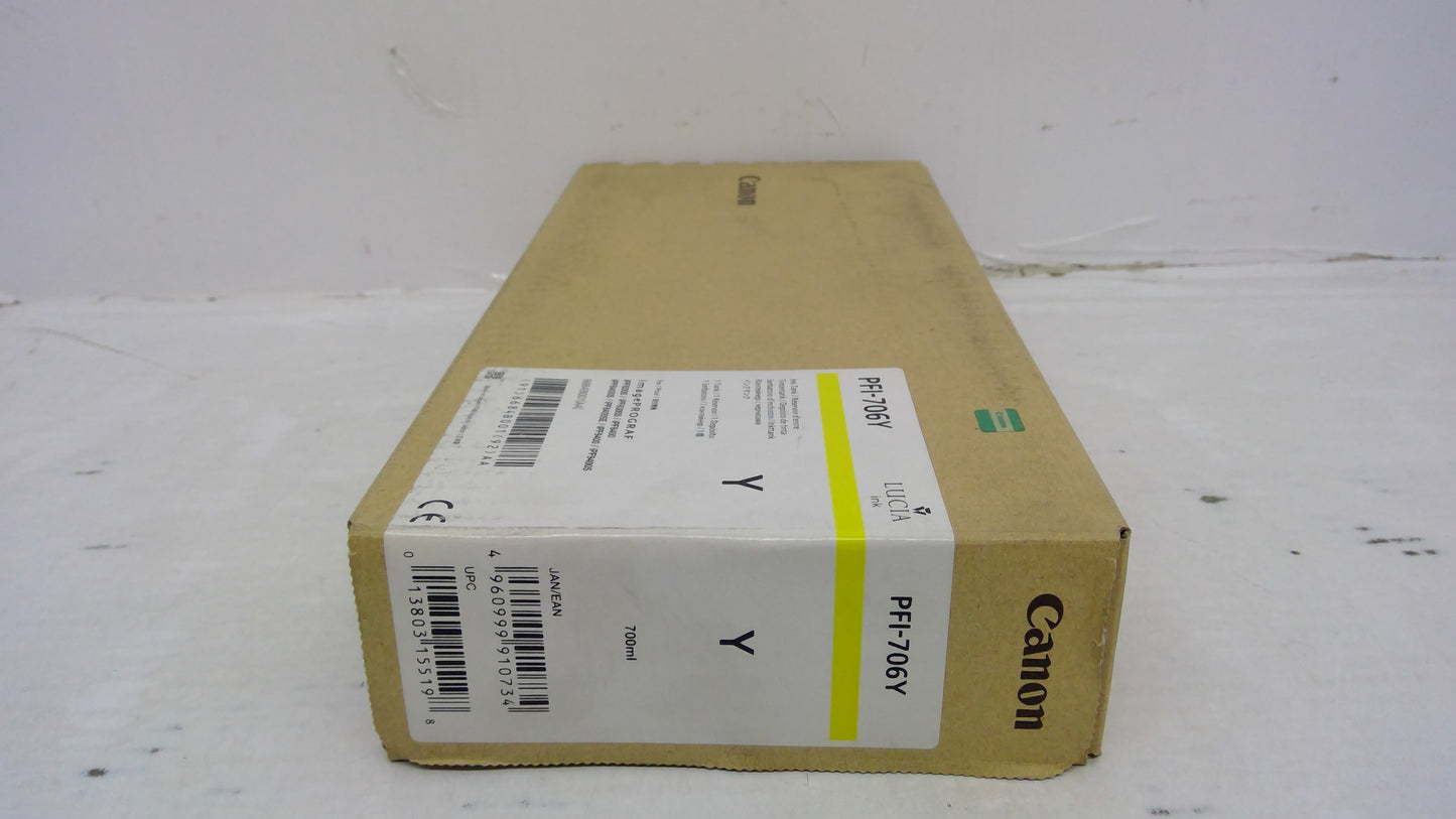 Canon PFI-706Y Yellow Ink Tank (6684B001AA) for imagePROGRAF iPF8300 iPF8400 iPF9400
