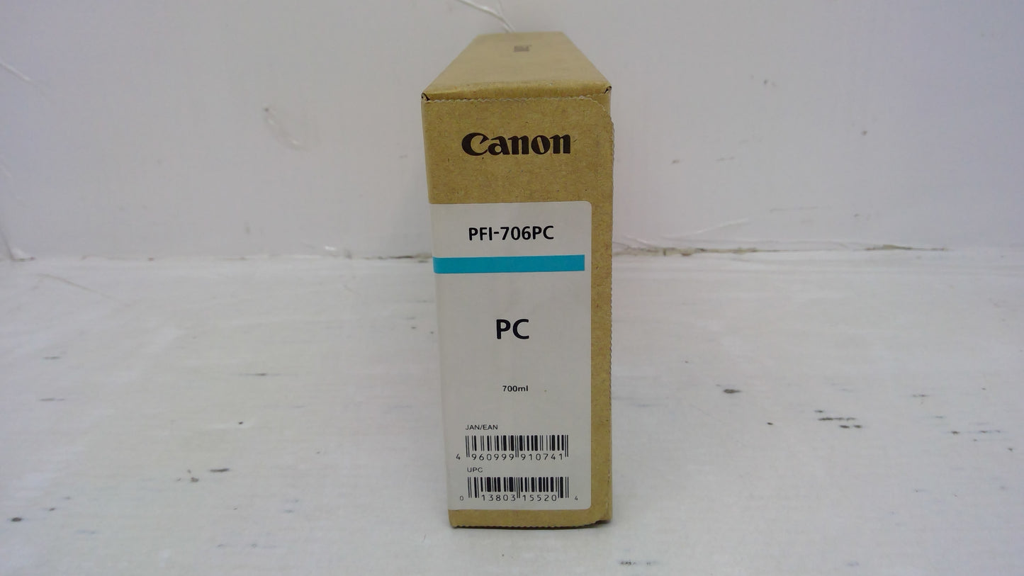 Canon PFI-706PC Photo Cyan Ink Tank (6685B001AA) for imagePROGRAF iPF8300 iPF8400 iPF9400