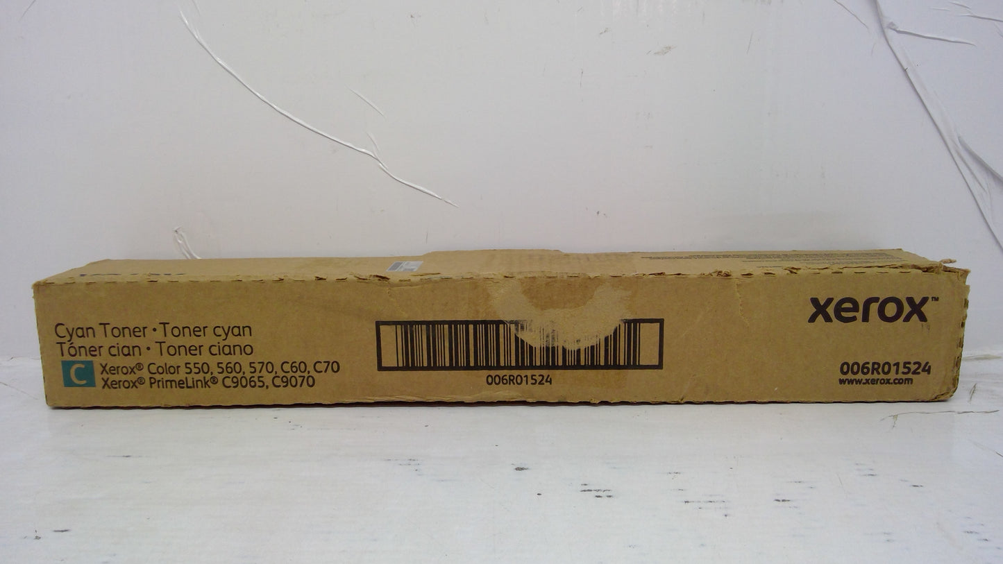 Xerox 006R01524 Cyan Toner Cartridge Genuine OEM for Color 550 560 570 C60 C70 PrimeLink C9065 C9070 (Clearance)