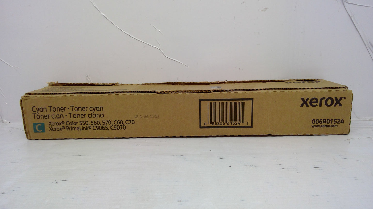 Xerox 006R01524 Cyan Toner Cartridge Genuine OEM for Color 550 560 570 C60 C70 PrimeLink C9065 C9070 (Clearance)