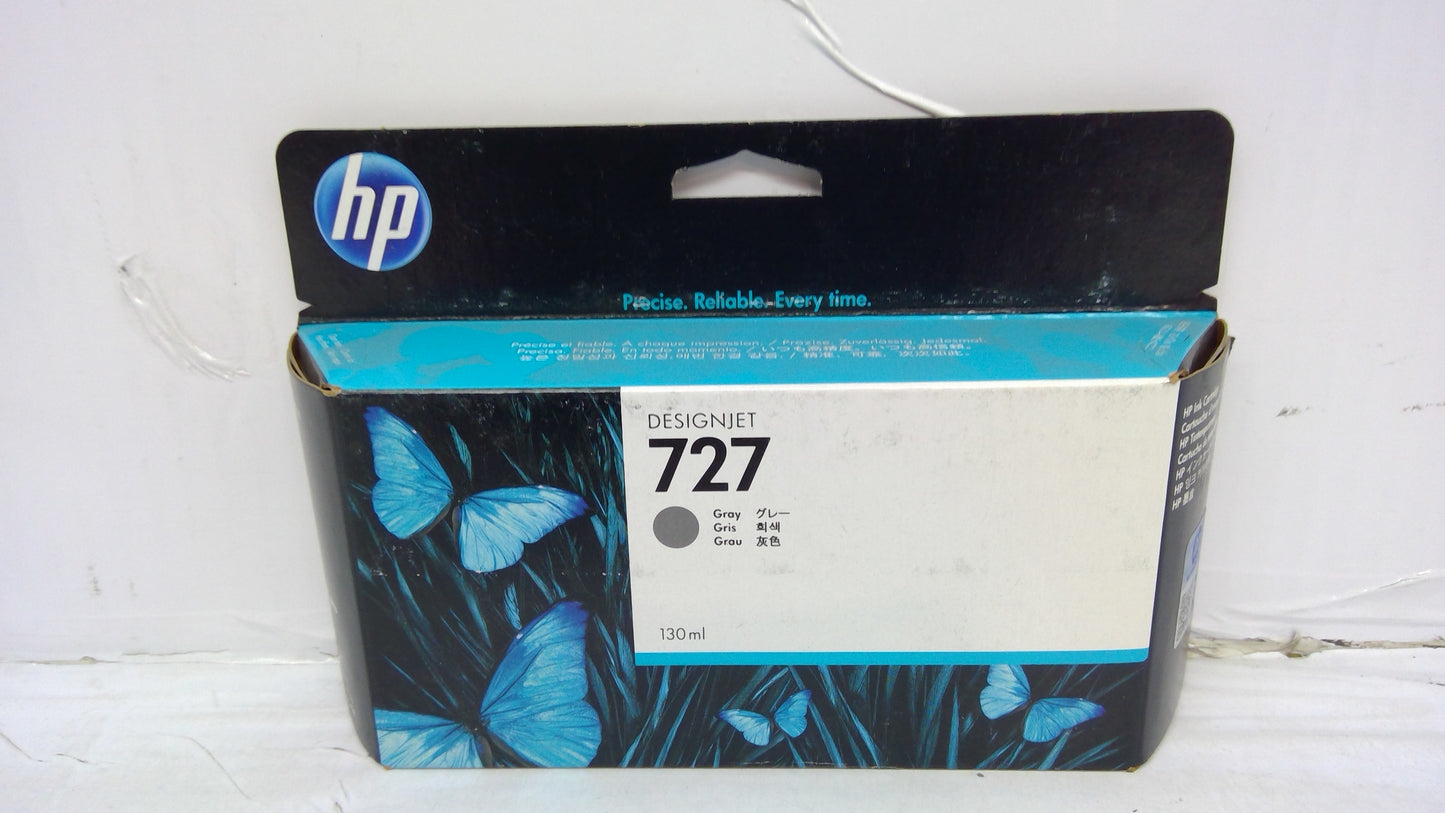 Genuine HP B3P24A (727) Gray Ink Cartridge *EXPIRED MAY 2018*
