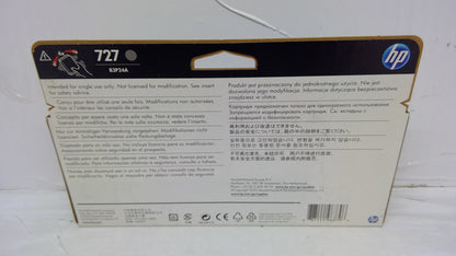 Genuine HP B3P24A (727) Gray Ink Cartridge *EXPIRED MAY 2018*