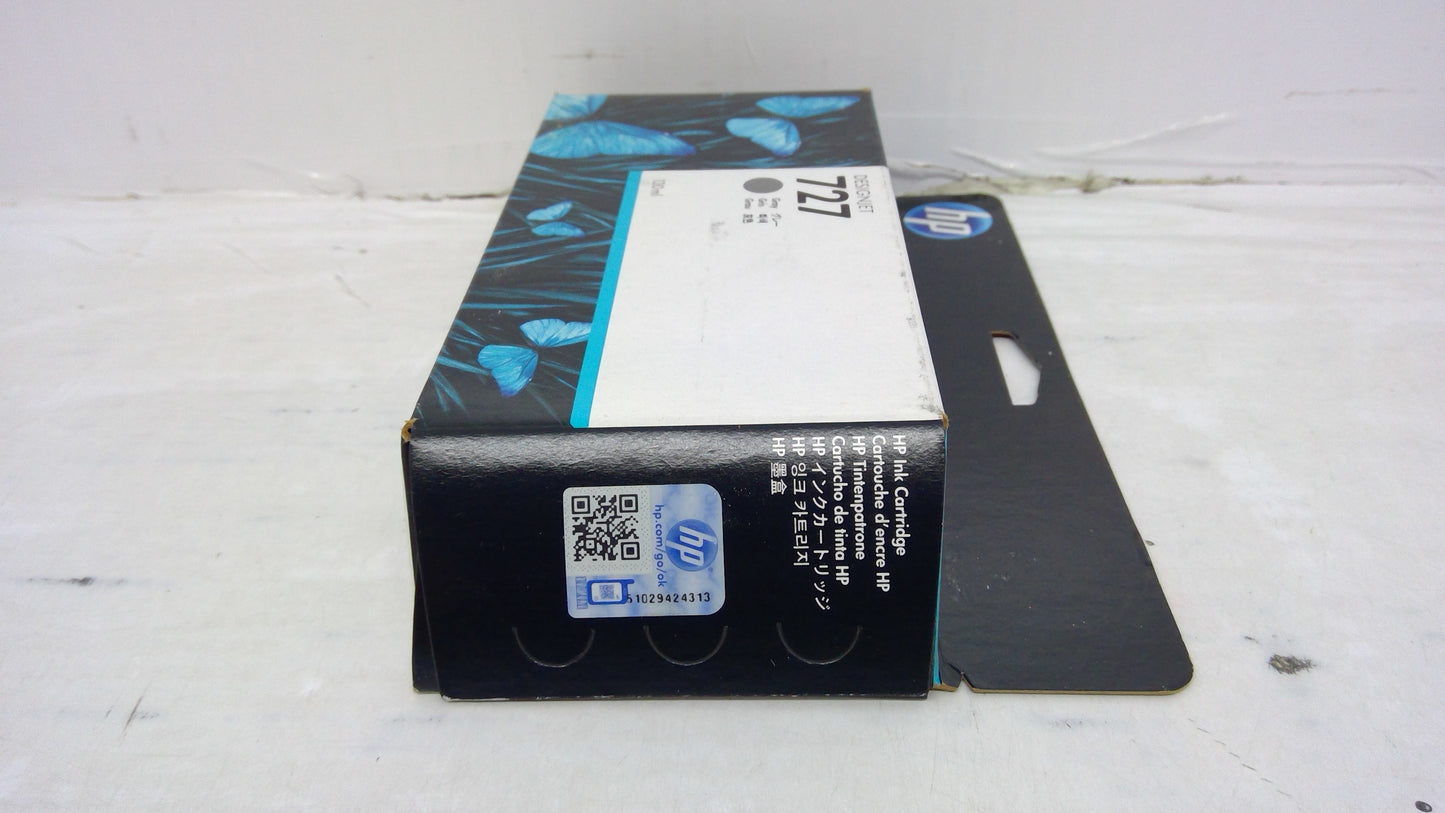 Genuine HP B3P24A (727) Gray Ink Cartridge *EXPIRED MAY 2018*