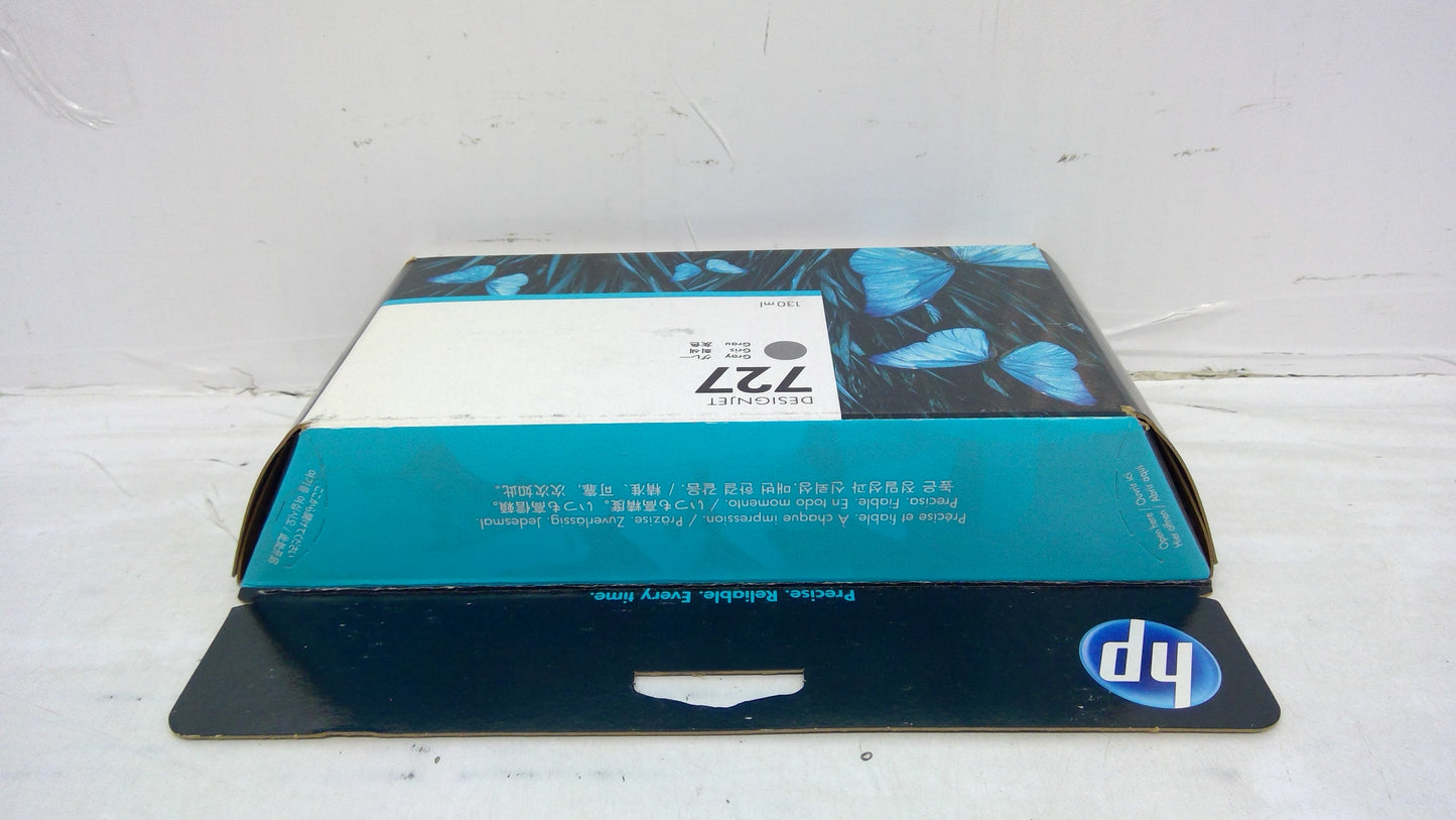 Genuine HP B3P24A (727) Gray Ink Cartridge *EXPIRED MAY 2018*