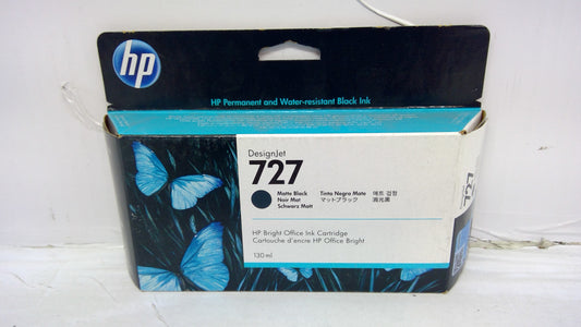 Genuine HP B3P22A (727) Matte Black Ink Cartridge *EXPIRED FEB 2024*