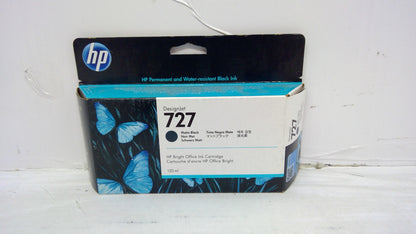 Genuine HP B3P22A (727) Matte Black Ink Cartridge *EXPIRED FEB 2024*