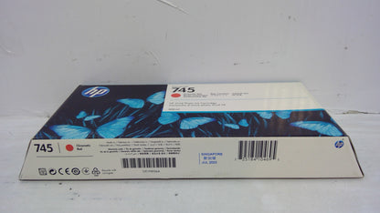 Genuine HP F9K06A (745) Chromatic Red Ink Cartridge *EXPIRED JULY 2023*