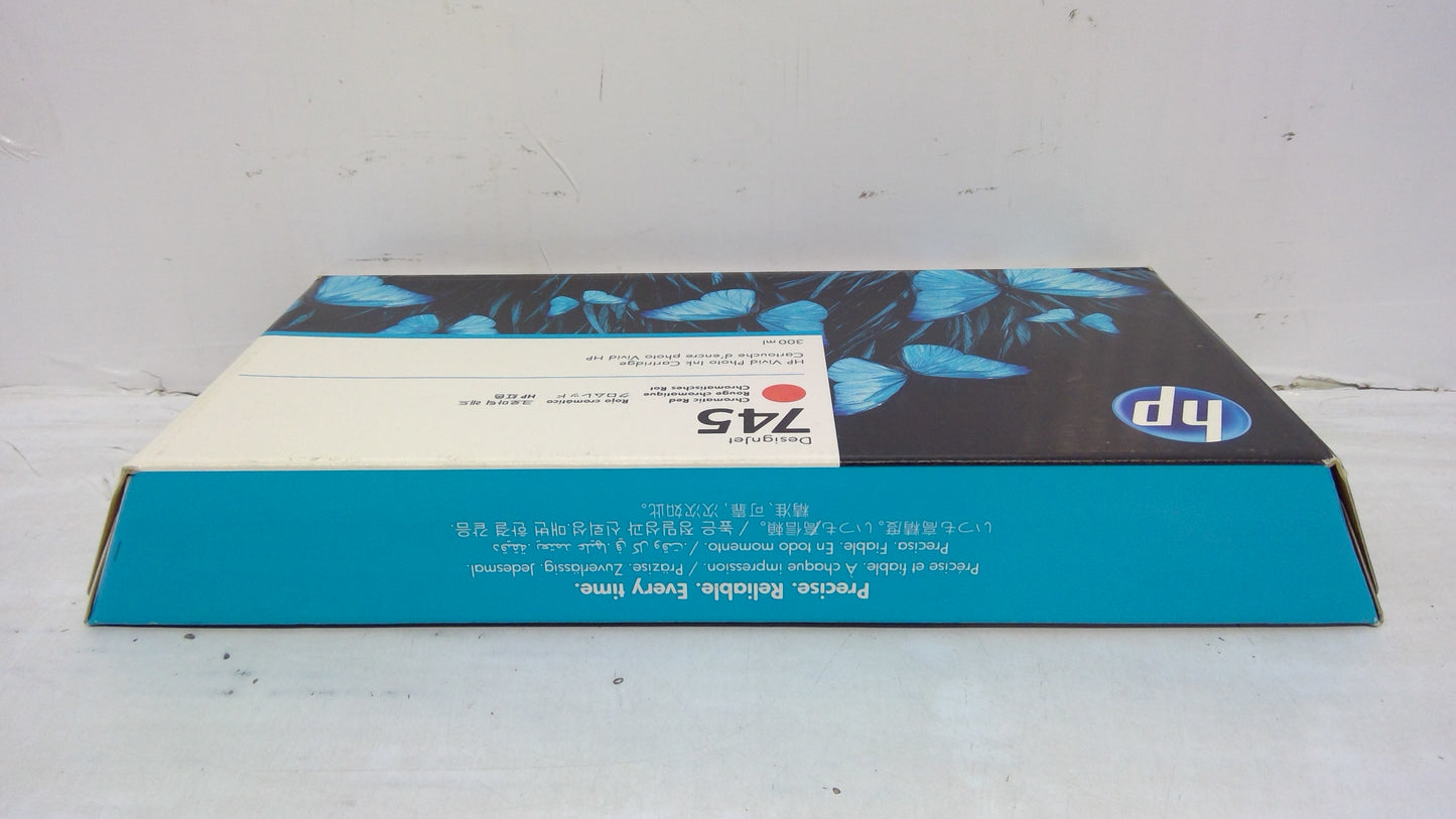 Genuine HP F9K06A (745) Chromatic Red Ink Cartridge *EXPIRED JULY 2023*