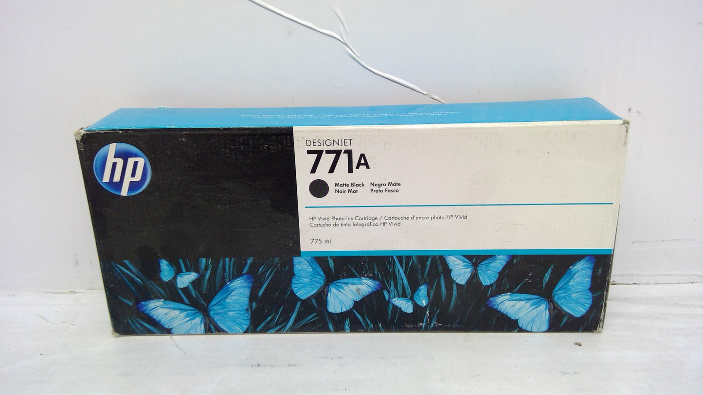 Genuine HP DesignJet B6Y15A (771A) Matte Black Ink Cartridge