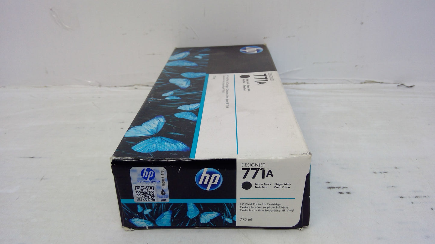 Genuine HP DesignJet B6Y15A (771A) Matte Black Ink Cartridge