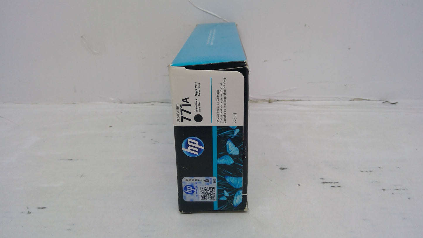 Genuine HP DesignJet B6Y15A (771A) Matte Black Ink Cartridge