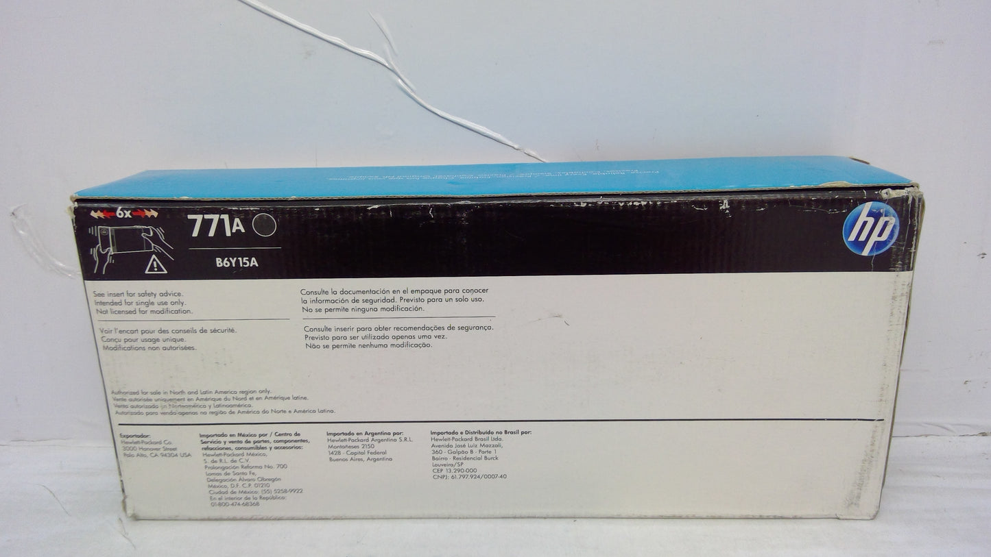 Genuine HP DesignJet B6Y15A (771A) Matte Black Ink Cartridge