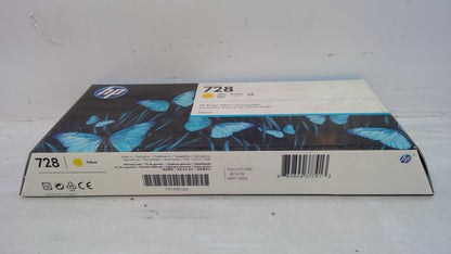 Genuine HP F9K15A (728) Yellow Ink Cartridge *EXPIRED MAY 2023*