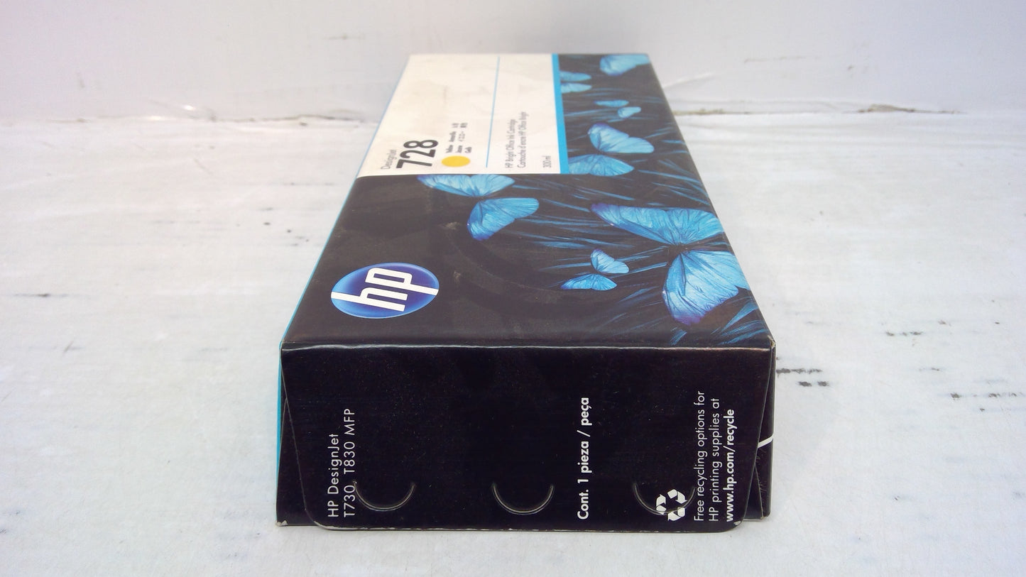 Genuine HP F9K15A (728) Yellow Ink Cartridge *EXPIRED MAY 2023*