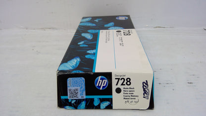 Genuine HP F9J68A (728) Matte Black Ink Cartridge *EXPIRED SEP 2023*