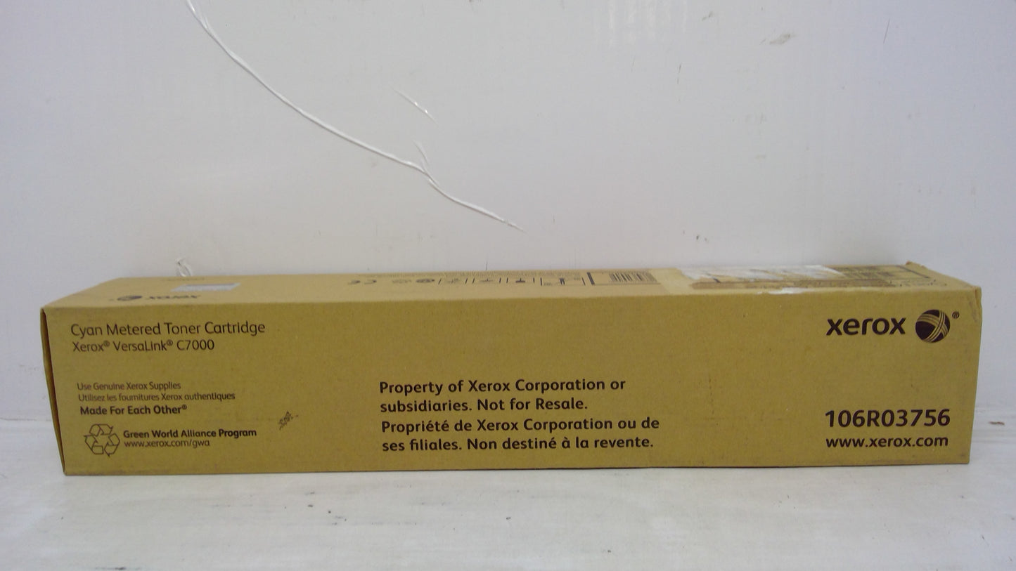 Genuine Xerox 106R03756/106R3756 *METERED* Cyan Toner for VersaLink C7000