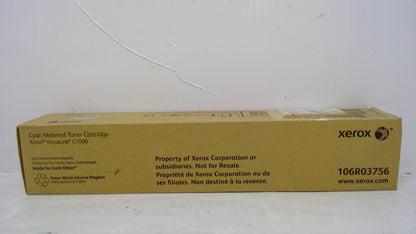 Genuine Xerox 106R03756/106R3756 *METERED* Cyan Toner for VersaLink C7000