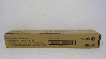 Genuine Xerox 006R01510/6R1510 METEREDYellow Toner *OPEN BOX* for WorkCentre 7525, 7530, 7535, 7545