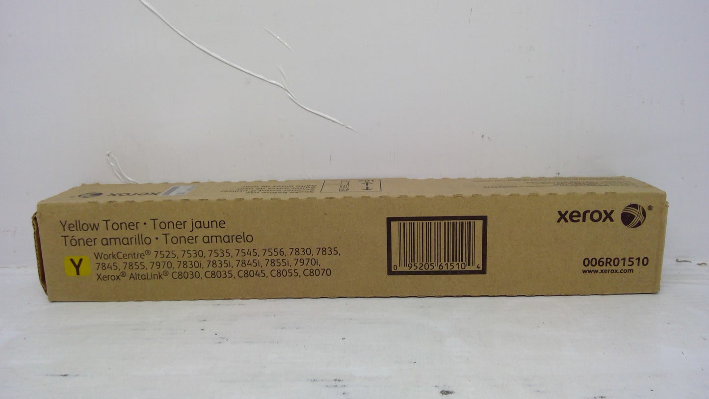 Genuine Xerox 006R01510/6R1510 METEREDYellow Toner *OPEN BOX* for WorkCentre 7525, 7530, 7535, 7545