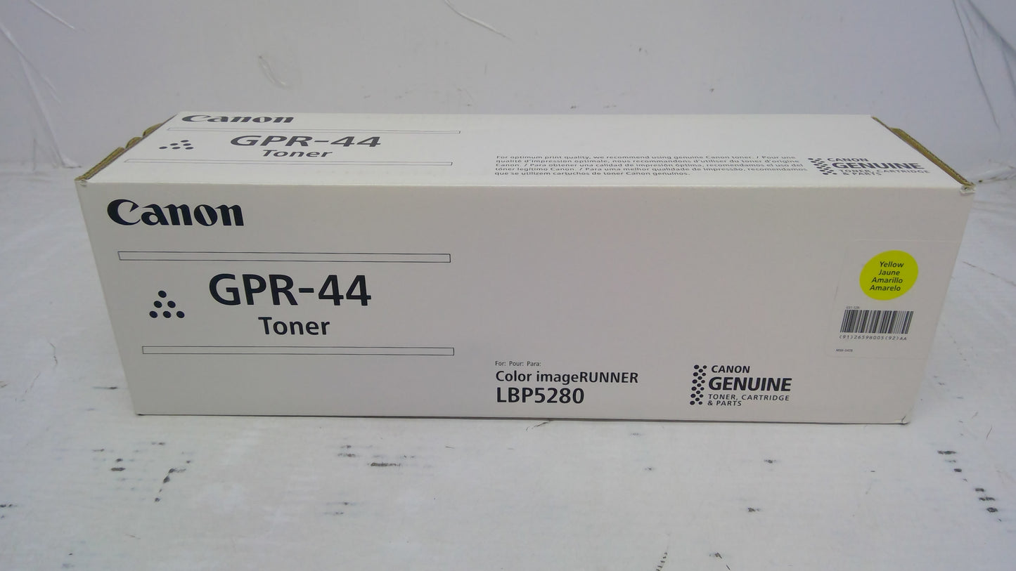 Genuine Canon GPR-44 (2659B005AA) Yellow Toner for Color imageRUNNER LBP5280