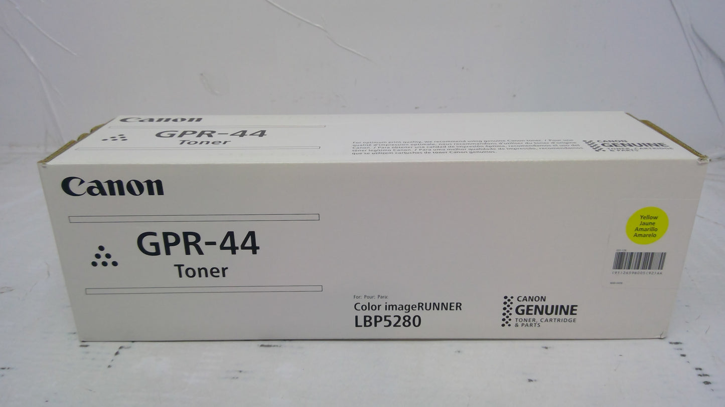 Genuine Canon GPR-44 (2659B005AA) Yellow Toner for Color imageRUNNER LBP5280