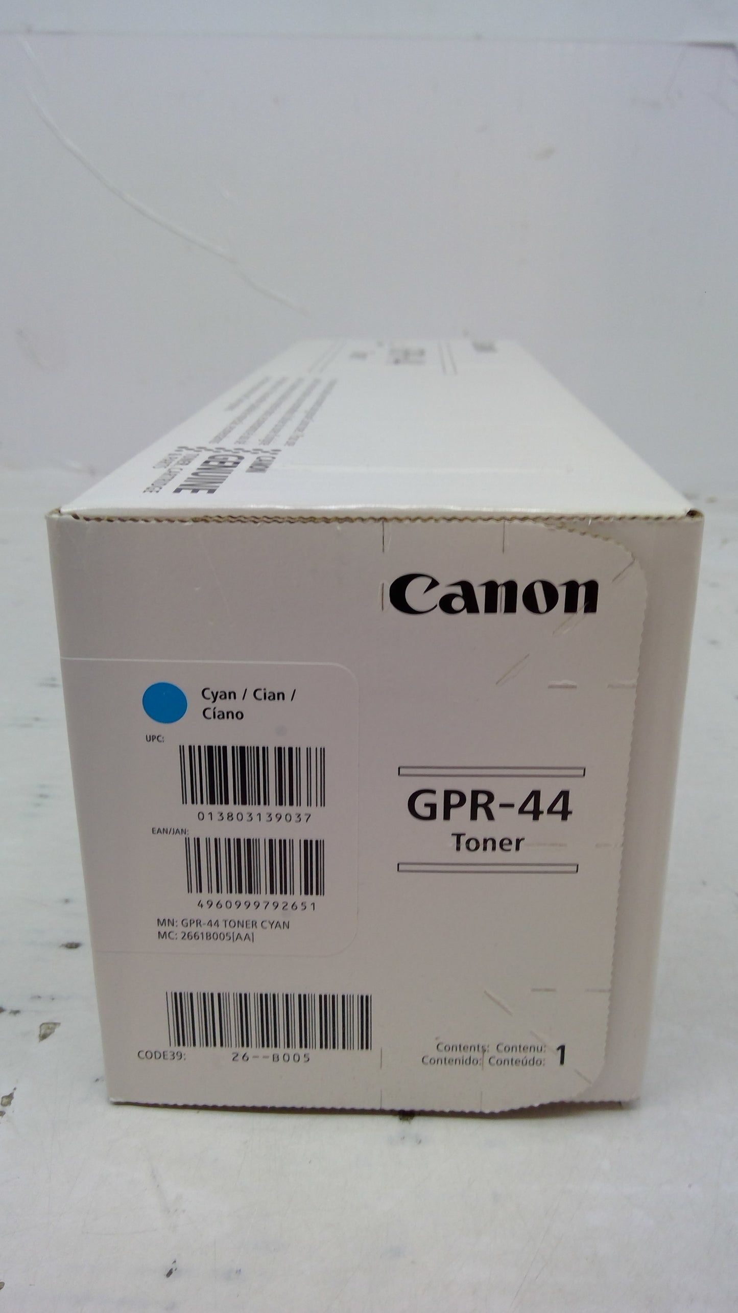 Genuine Canon GPR-44 (2661B005AA) Cyan Toner for Color imageRUNNER LBP5280