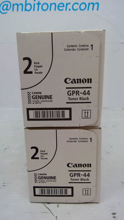 Genuine Canon GPR-44 (2662B009AA) Black Toner *LOT OF 2*