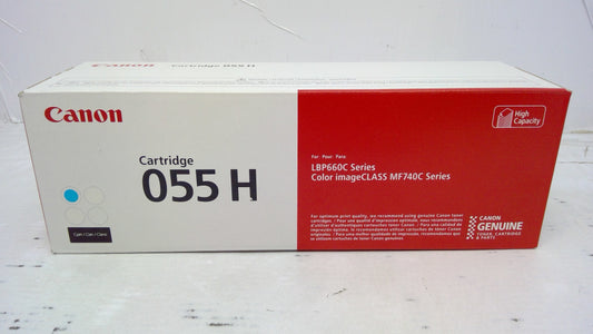 Genuine Canon 055H (3019C001AA) High Yield Cyan Toner