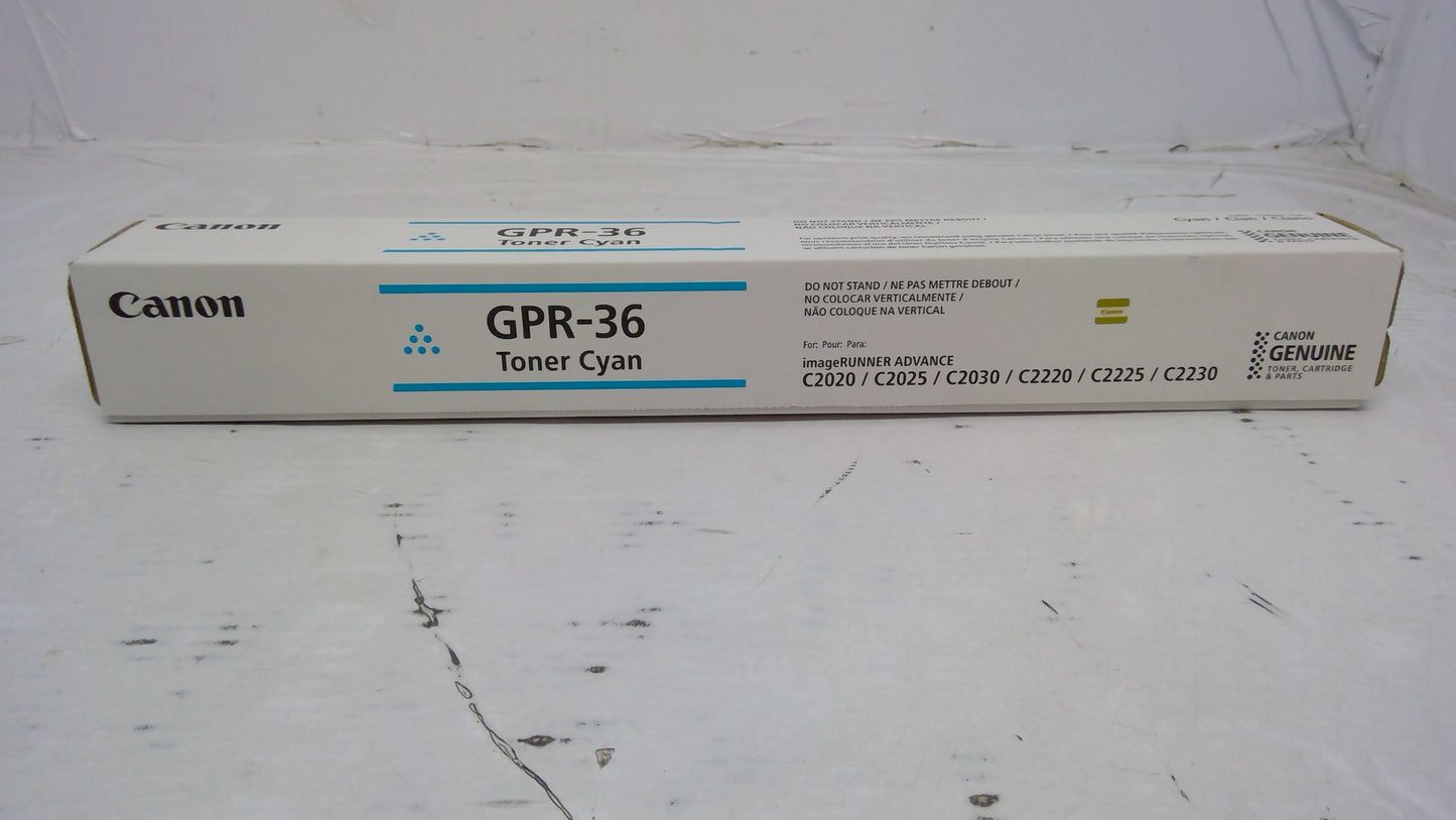 Genuine Canon GPR-36 (3783B003AA) Cyan Toner