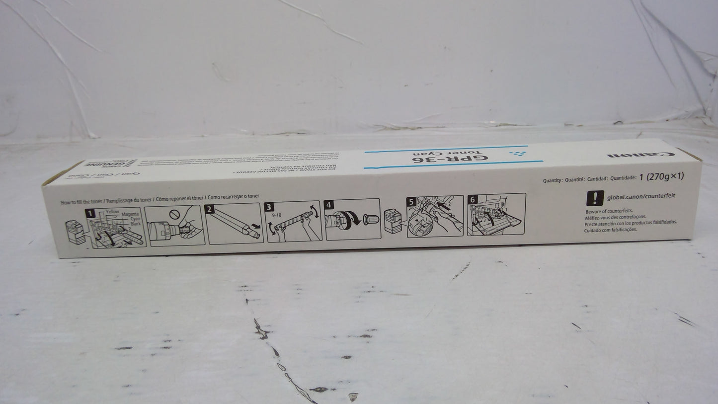 Genuine Canon GPR-36 (3783B003AA) Cyan Toner