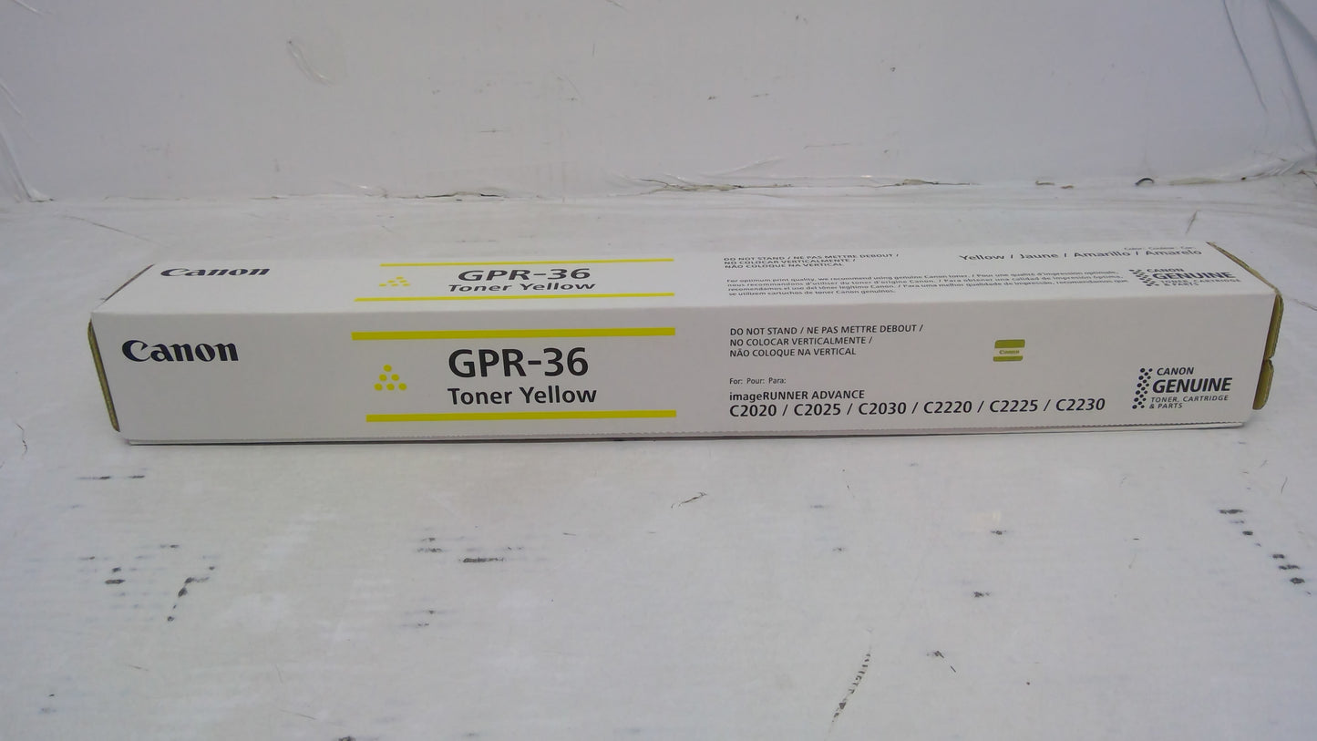 Genuine Canon GPR-36 (3785B003AA) Yellow Toner