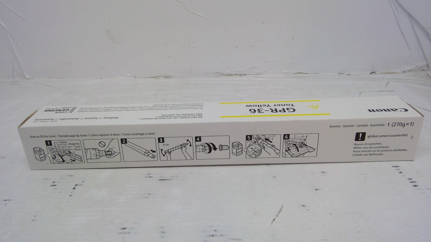 Genuine Canon GPR-36 (3785B003AA) Yellow Toner