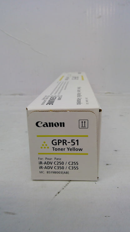 Genuine GPR-51 (8519B003AB) Yellow Toner