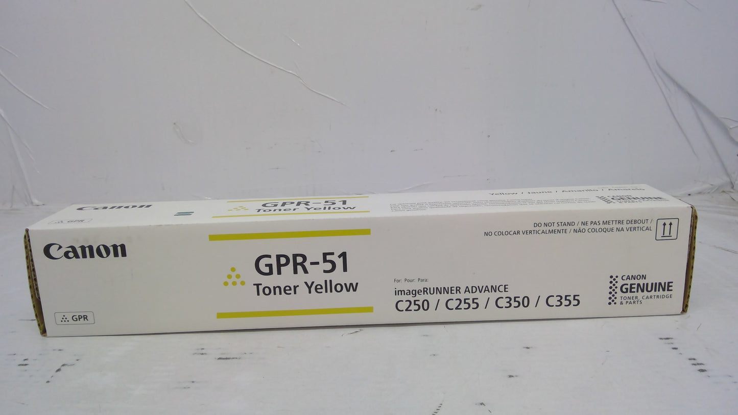 Genuine GPR-51 (8519B003AB) Yellow Toner