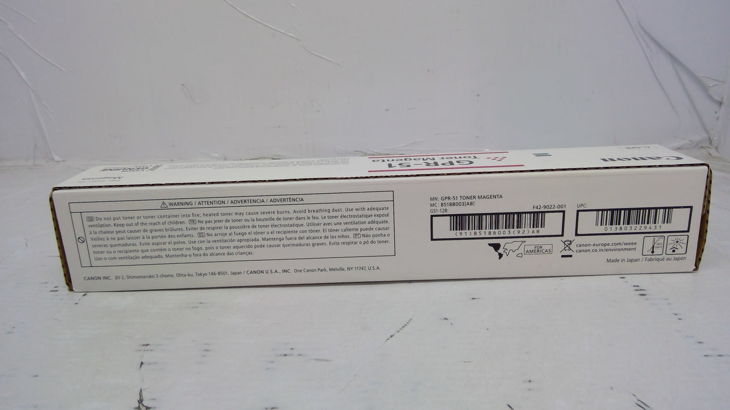Genuine Canon GPR-51 (8518B003AB) Magenta Toner